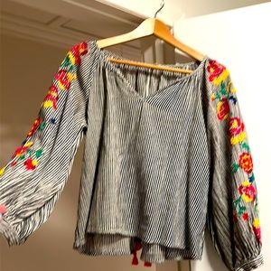 Anthro top, cute for Spring, Summer